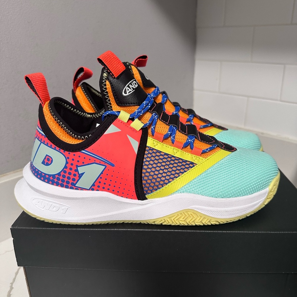 AND1 Men’s Charge TPR Neon Multicolor Sneakers